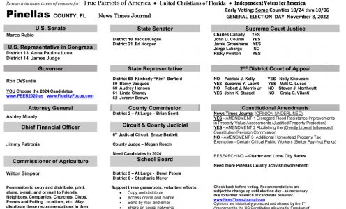 FL Pinellas 2022 General Election