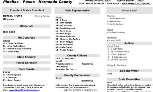 FL Pinellas – Pasco – Hernando Region 2024 Election