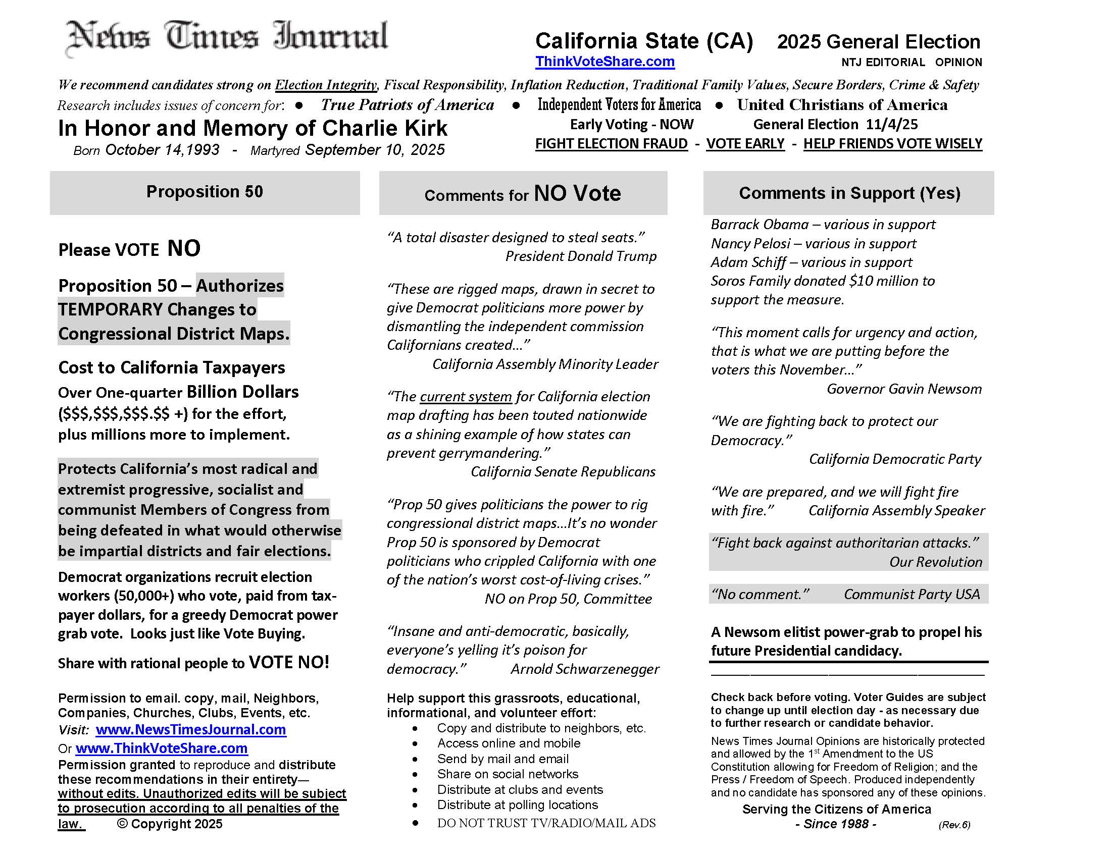 California Voter Guide 2025