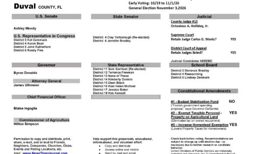 Duval General Election Voter Guide 2026