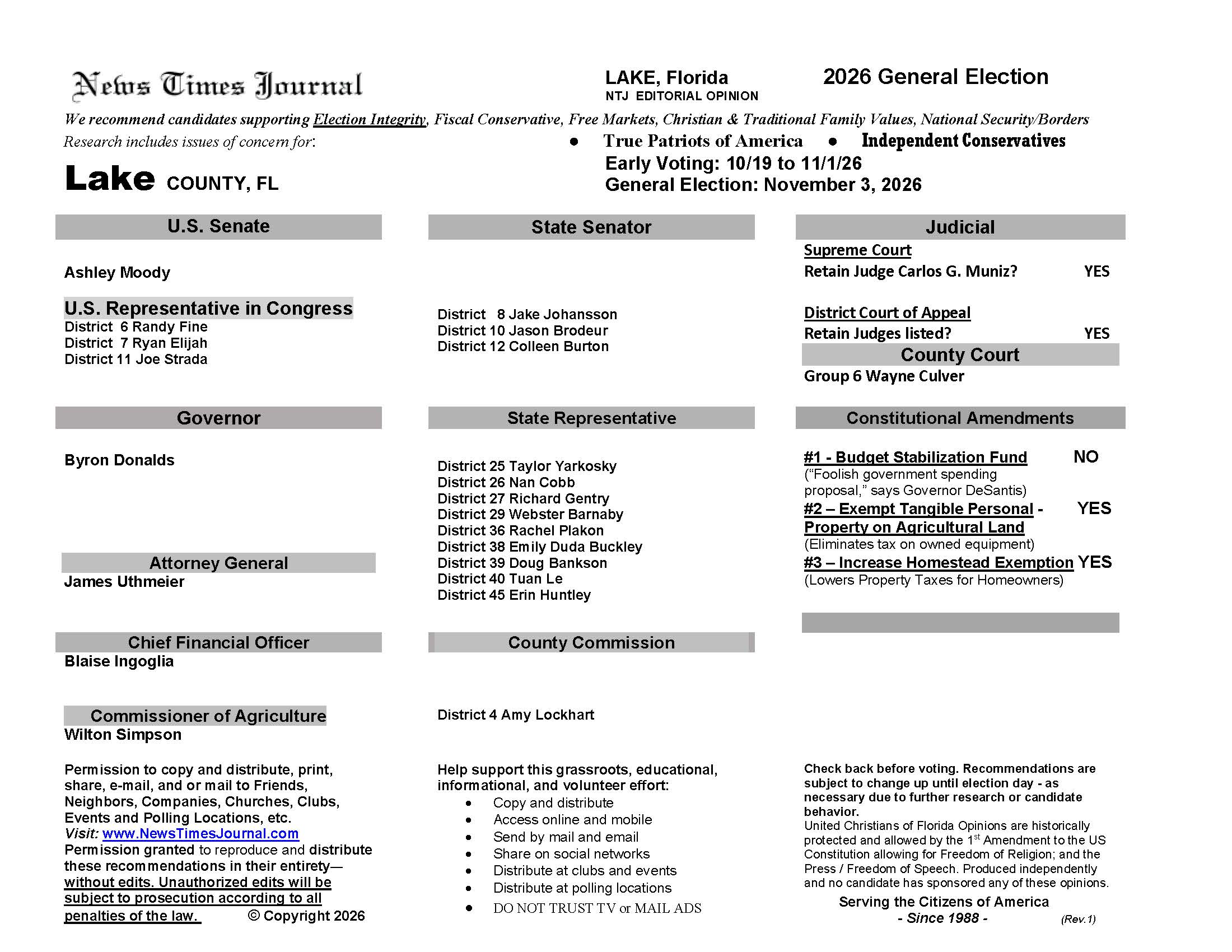 FL Lake 2026 Election