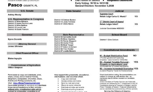 FL Pasco 2026 Election