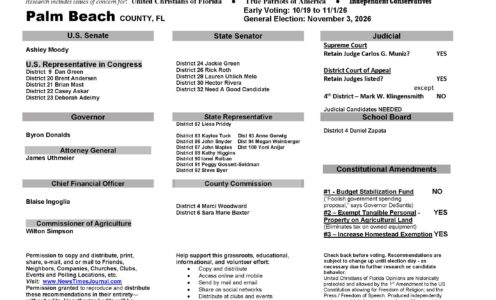 FL Palm Beach 2026 Election