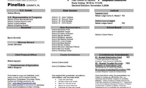 FL Pinellas 2026 Election