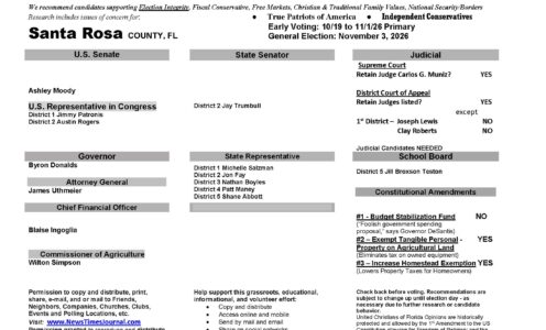 FL Santa Rosa 2026 Election