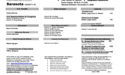 FL Sarasota 2026 Election