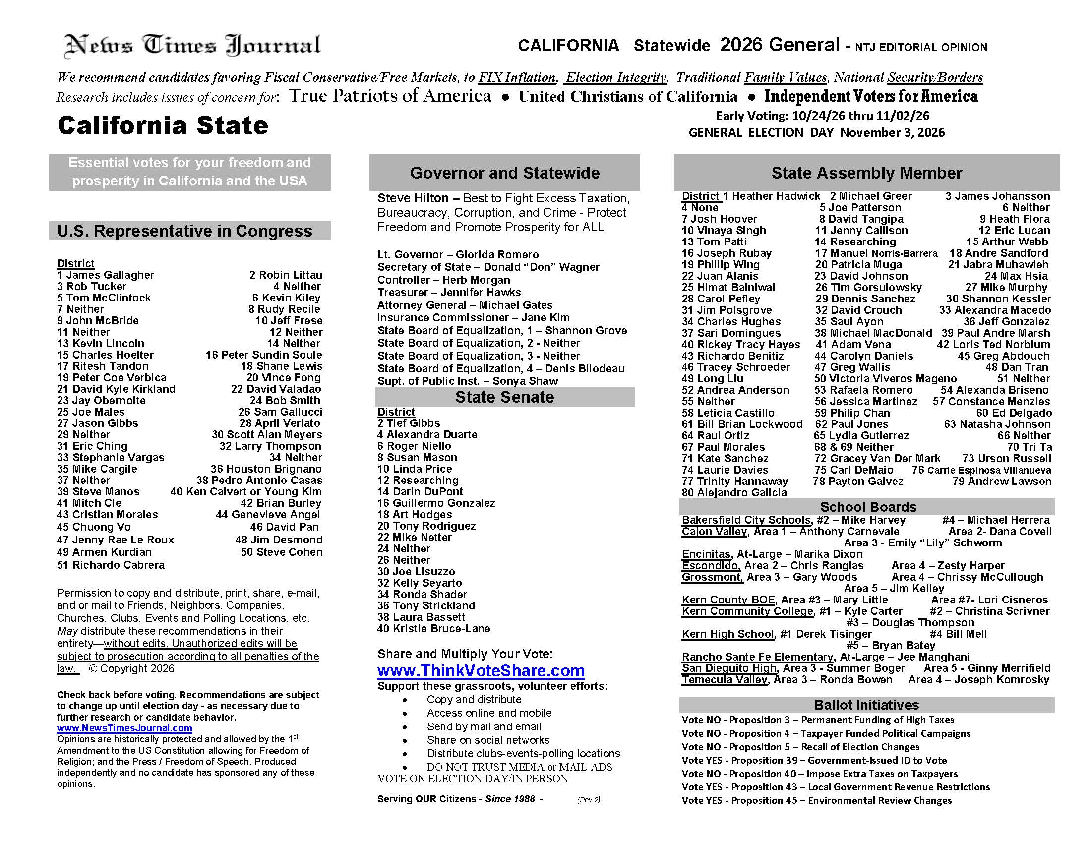 California Voter Guide 2026