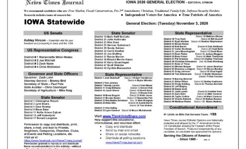 Iowa Voter Guide 2026